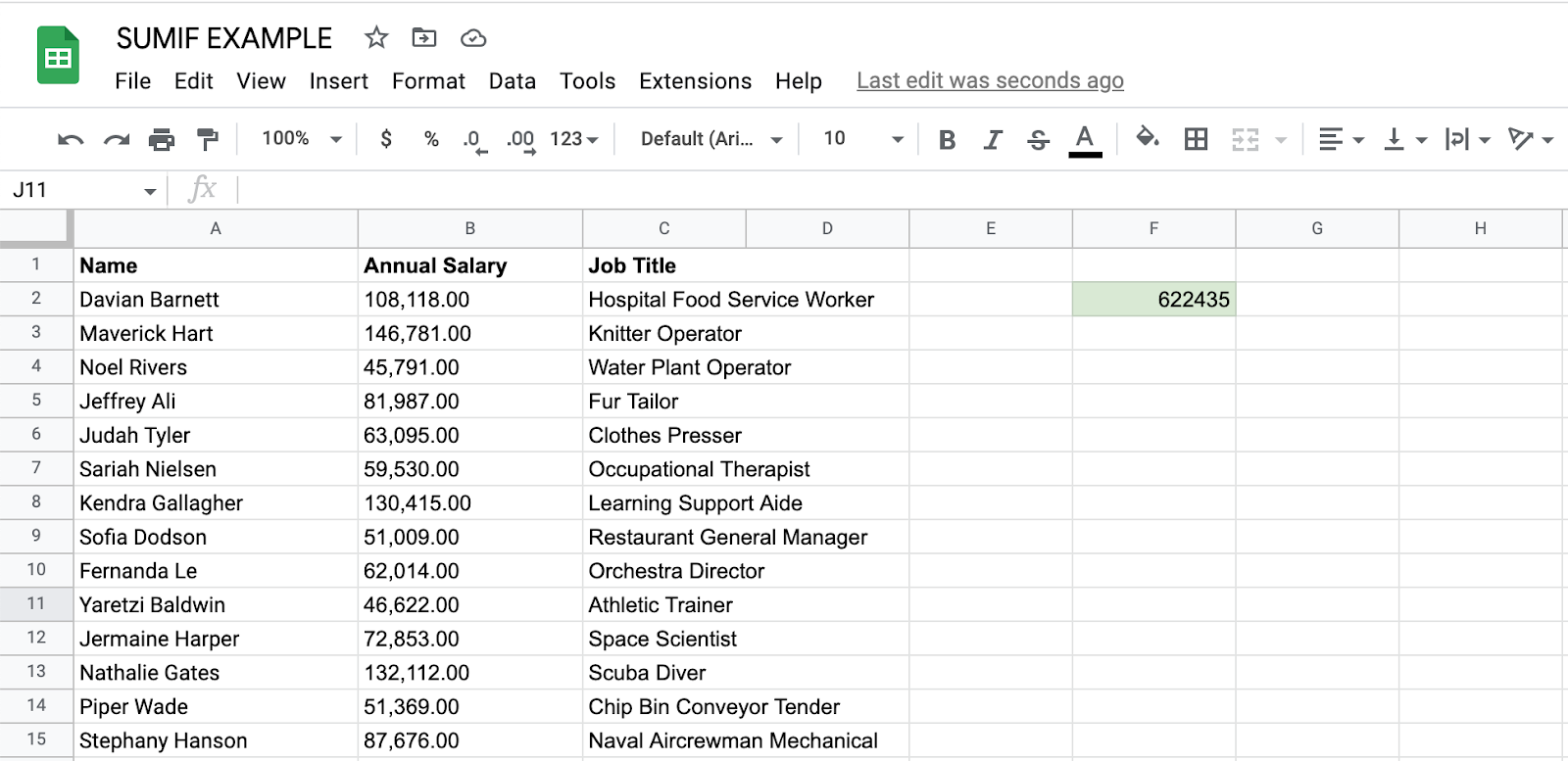 How To Use SumIf In Google Sheets